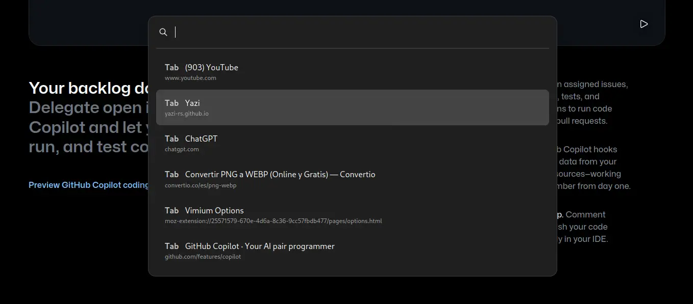Vomnibar_Screenshot