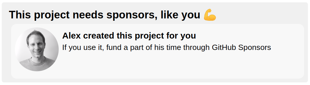 Sponsor this project