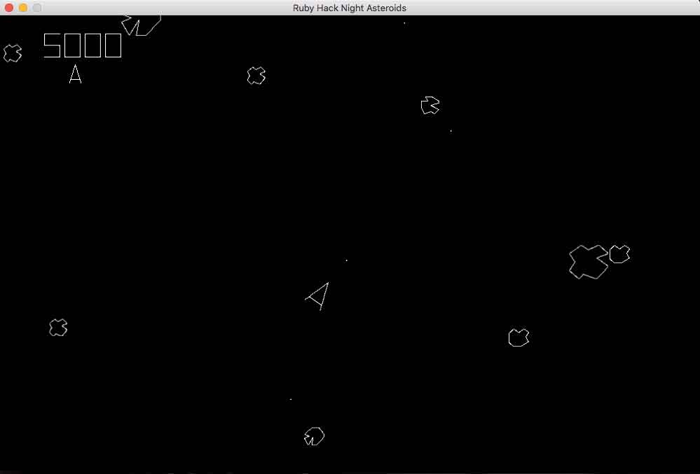 Asteroids in Ruby