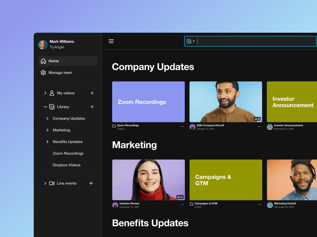 Organize your meeting recordings