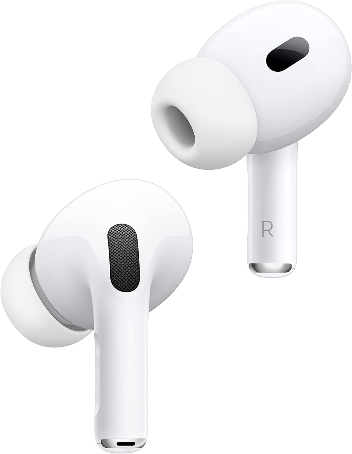 Apple AirPods Pro 2 Wireless Earbuds  Active Noise Cancellation  Hearing Aid Feature  Bluetooth Headphones  Transparency  Personalized Spatial Audio  High-Fidelity Sound  H2 Chip  USB-C Charging